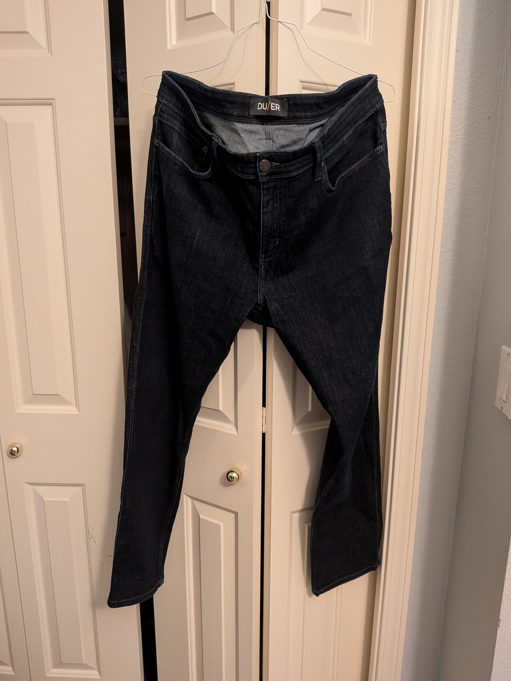 DU/ER Slim Men's Jeans in Dark Blue Wash